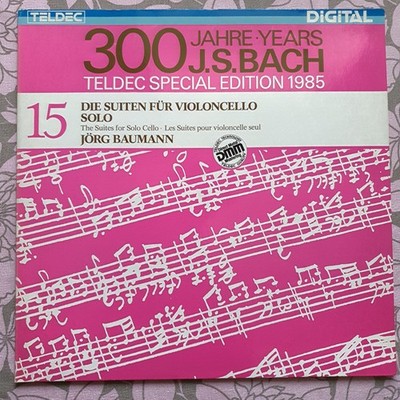 2 Lp - Bach - 6 Suiten für Cello - Interpret Jörg Baumann