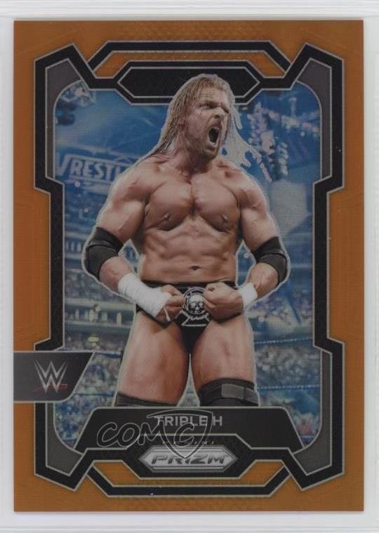 2024 Panini Prizm WWE Orange Prizm 61/99 Triple H #135 1t5