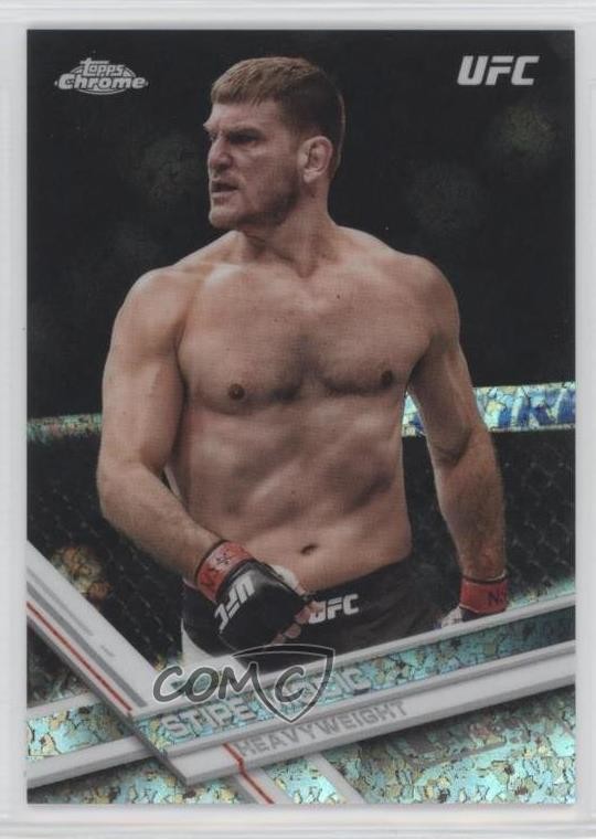 2017 Topps Chrome UFC Diamond Refractor Stipe Miocic #19 q3o