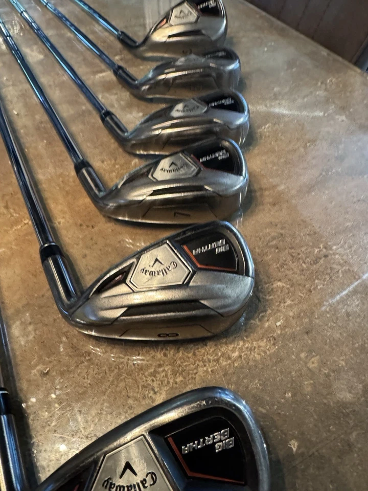 Callaway Big Bertha 2017 OS iron Set (5,6,7,8,9,and SW) Speedstep 80R shafts VGC - Image 4 of 4