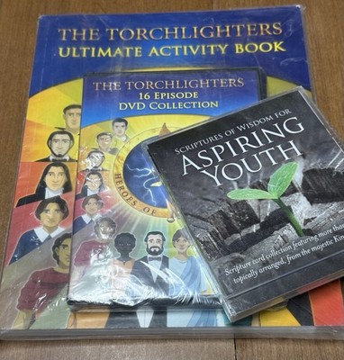 NEW Torchlighters 16 Episode 4 DVD Collection 144 Page Activity Book Educational