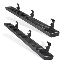 Running Board Side Steps Black Aluminum 6in Width Quad Cab ES-121283