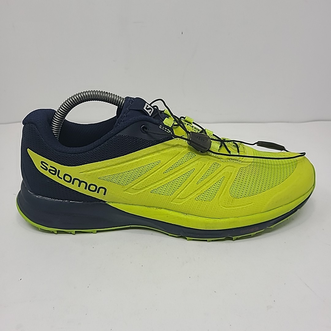 Scarpe da trail running Salomon Sense Pro 2 da uomo taglia 8 5 verde fluo blu BELLE