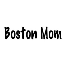 Boston Mom Terrier Dog Pet Decal Sticker Black Die Cut Vinyl