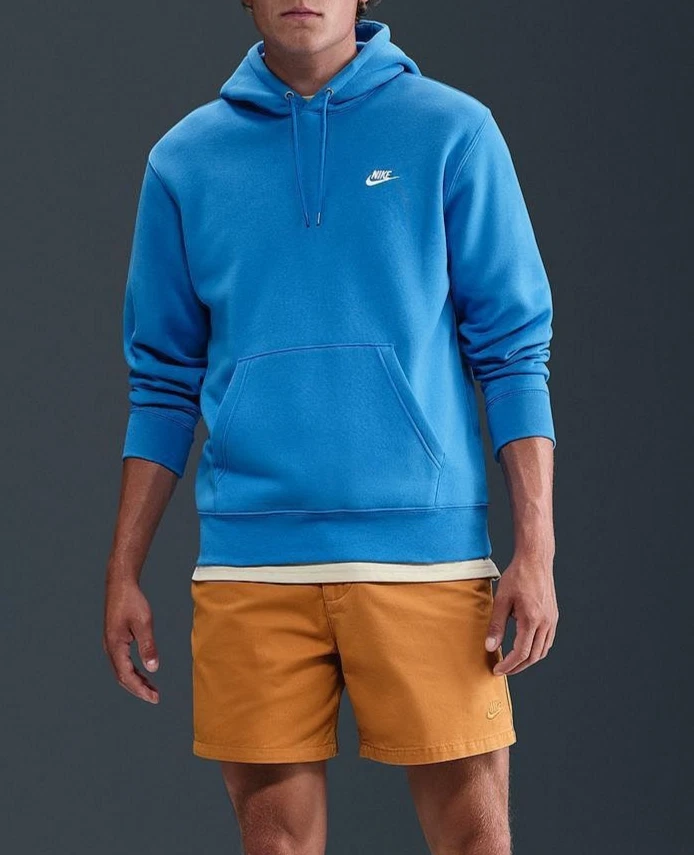 NWT Nike Men's Big & Tall Sportswear Hoodie Sweatshirt Photo Blue 3XL