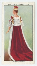 1937 Players Cigarettes Coronation Ceremonial Dress A Viscountess 11