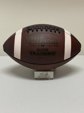 Wilson Slick Training Full-Size Leather Football Fully Game Prepped