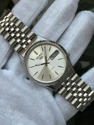 Seiko 5 Sports Silver Men's Watch - SNXJ89 for sale online | eBay