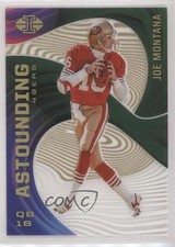 2020 Panini Illusions Astounding Green 5/10 Joe Montana #A17 HOF 0q5