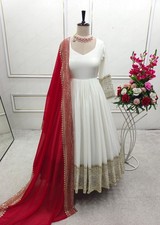 GOWN SALWAR KAMEEZ PAKISTANI INDIAN WEDDING PARTY WEAR DRESS BOLLYWOOD SUIT NEW