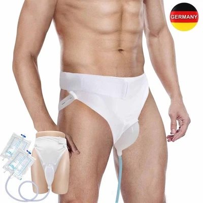 MARKENLOS Komfortables Silikon Urinbeutel Für Männer Urinsammler Hautfreundlich ältere DE