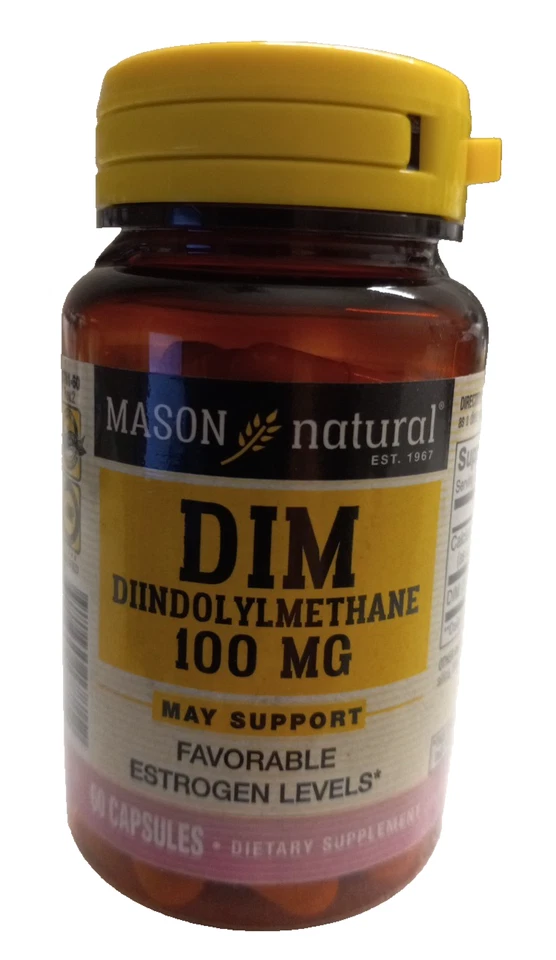 Mason Natural, Diindolilmetano DIM, 100 mg, 60 Cápsulas EE. UU. STOCK Foto 4 de 4
