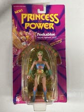 Mattel 1985 NIB Princess of Power Peekablue Action Figure w Feather Backpack