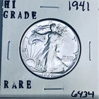 1941 LIBERTY WALKING SILVER HALF DOLLAR HI GRADE U.S. MINT RARE COIN 6434