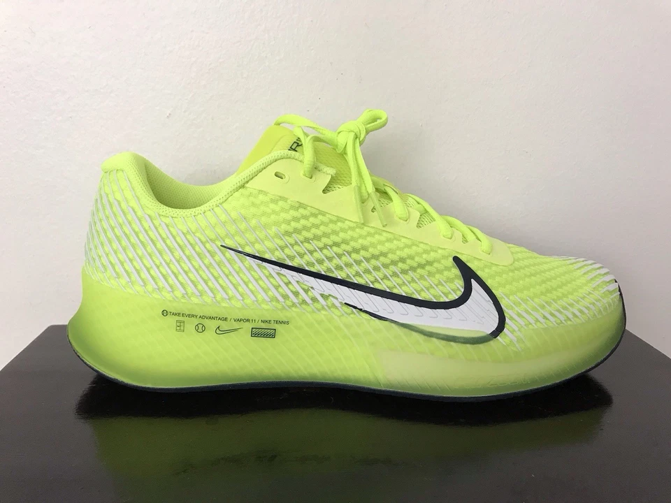 Tênis Nike Court Air Zoom Vapor 11 masculino tamanho 10 amarelo volt DV2014-700 - Imagem 3 de 4