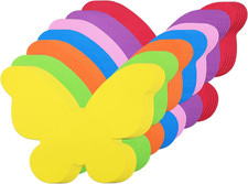 35Pcs 6'' Foam Butterfly Cut Outs Double-Sided Colorful Spring Bulletin Board De