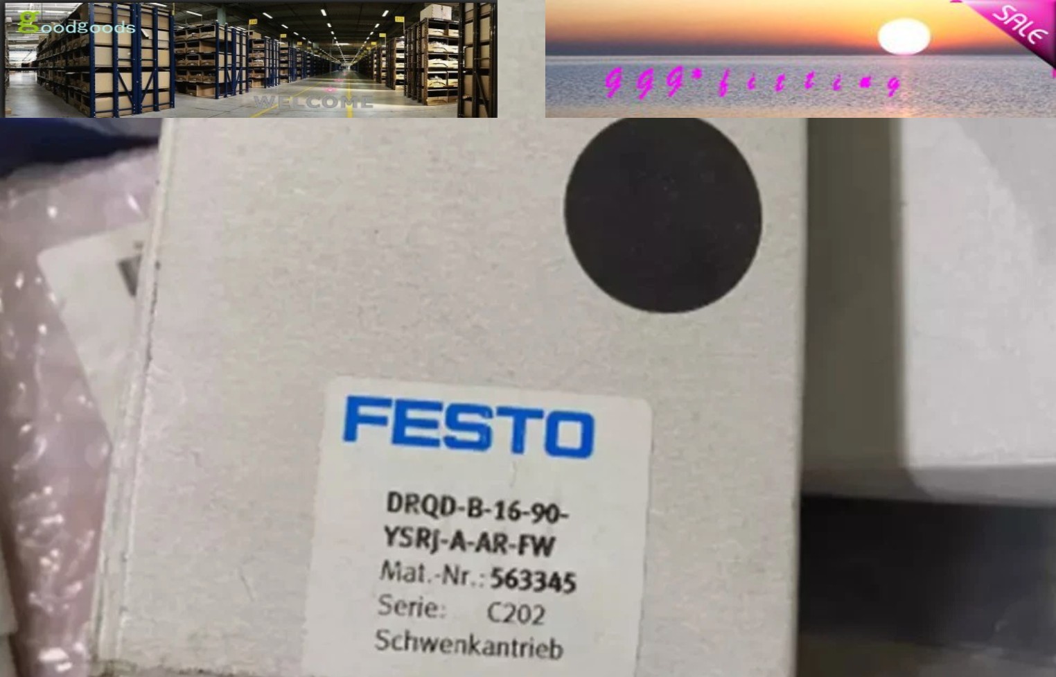 ONE FOR Festo DRQD-B-16-90-YSRJ-A-AR-FW 563345 Cylinder New One *tlp.y