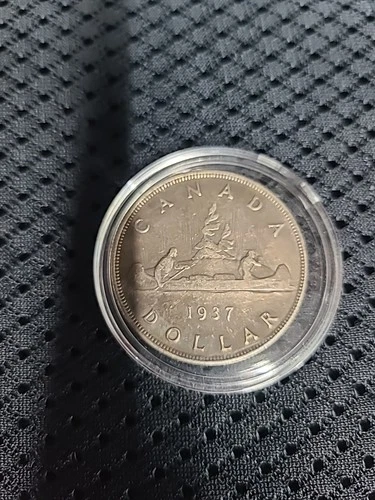 1937 Silver Canada dollar .800 fineness, only 241 002 minted
