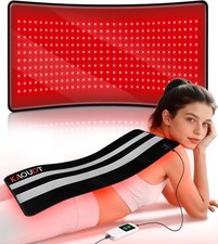 Kaoudt Red Light Therapy Mat 29.3 x 13, 330 LEDs Medical-Grade TPU Red Light ...