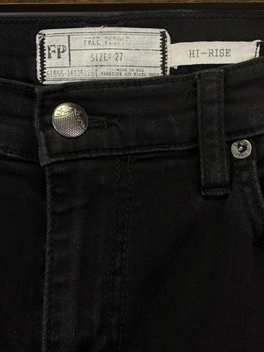 Free People Women's Black High Rise Skinney Jeans Size 27 - Bild 5 von 6