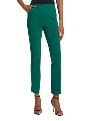 NWT Chiara Boni La Petite Robe Nuccia Stretch Crop Pants Jade Green 8 $330