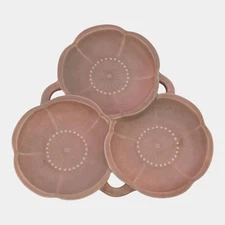 Rookwood 1924 Vintage Art Pottery Rose Pink Arts And Crafts Floral Tray 2766