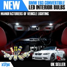 17pc BMW E93 CONVERTIBLE LED LIGHT BULB KIT INTERIOR FOOTWELL BOOT GLOVE BOX M3