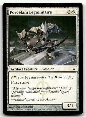 Porcelain Legionnaire #19 (LP) New Phyrexia NPH Magic MTG