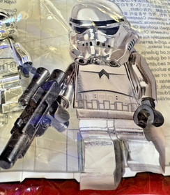 LEGO Stormtrooper SW0097 Minifigure Silver Chrome #4591726 #2853590 Sealed New!