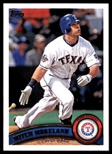 Mitch Moreland 2011 Topps #634 Texas Rangers MLB READ FREE SHIPPING AutographDen