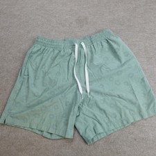 Chubbies Mens Shorts Large Green Blue Hybrid Floral Print All Over Lined 5" in