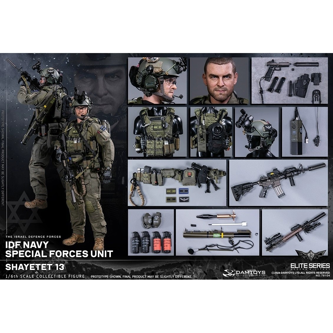 DAMTOYS 78104 1/6 IDF Navy Special Forces Soldier Action Figure