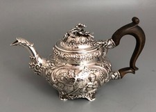 Teiera Giorgio III Argento Solido William Bennet Londra 1817 FBZX