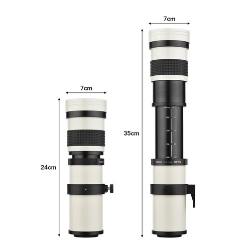 MF Telephoto Zoom Lens F/8.3-16 420-800mm Mount with Q3P8 - Picture 3 of 9