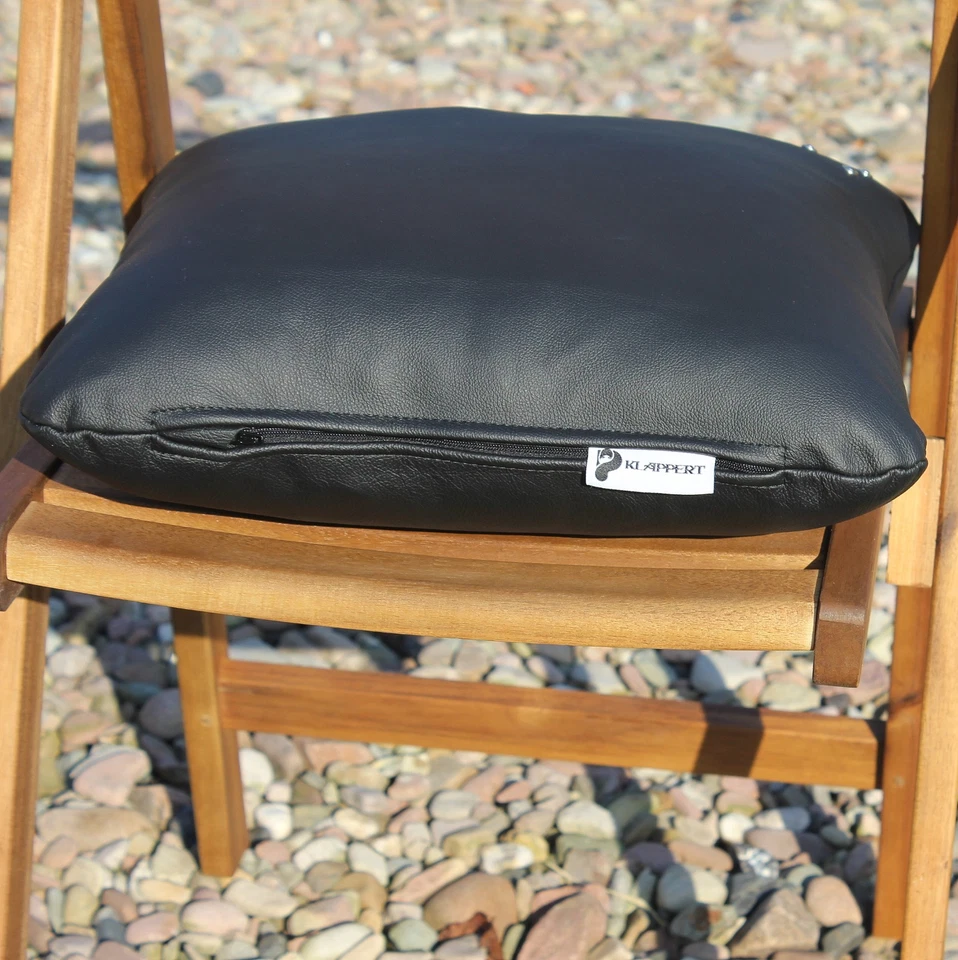 Cojín Cuero Atuténtico 60x60 CM Cojines de Funda Bienestar Base para Sentarse - Imagen 2 de 4