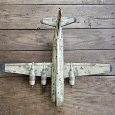 Vtg Boeing Stratocruiser Tin Friction Airplane
