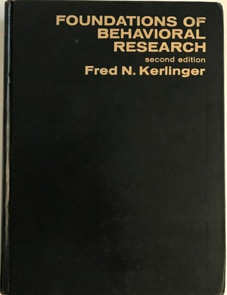 Foundations Of Behavioral Research Educational Psychological And Sociological Inquiry By 