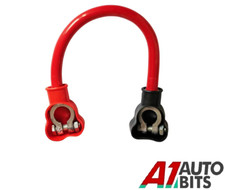 45 Cm Battery Bridge Lead Power Strap Cable Terminals 18 Inch  12V 24V Pos / Neg
