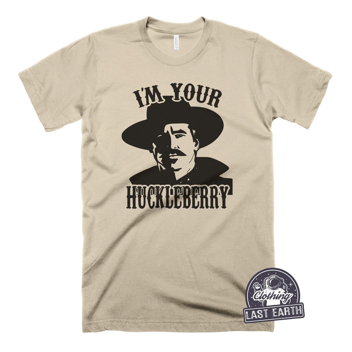Im Your Huckleberry T Shirt Val Kilmer Shirt Graphic Tee Tombstone Movie  Shirt - Main Image
