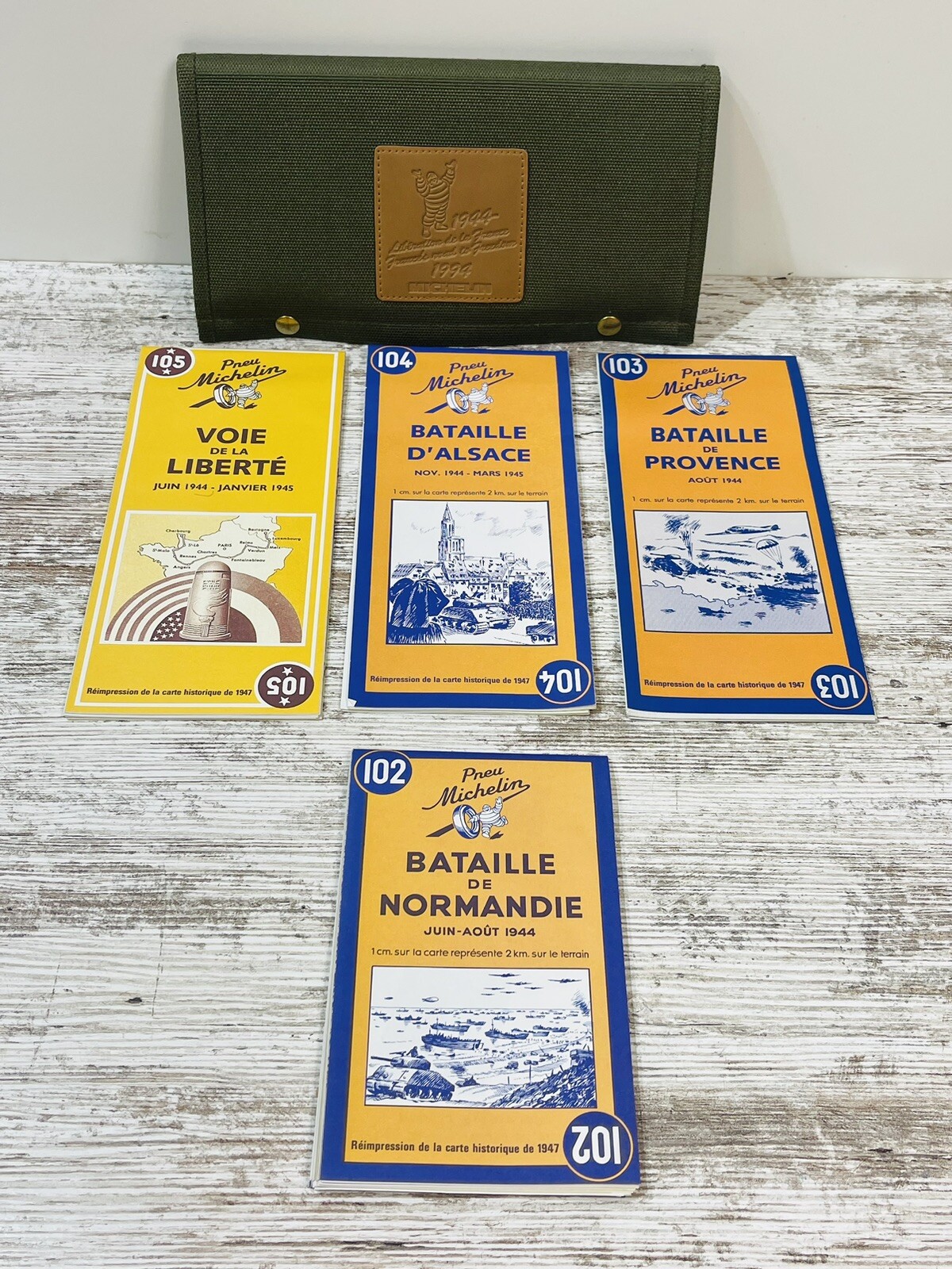 Michelin 1994 France Map Guide Battle of Normandy Provence Alsace 1944-45 Liberation  