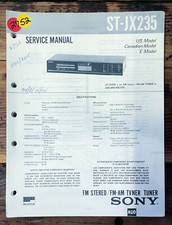 Sony ST-JX235 Tuner Service Manual Original 