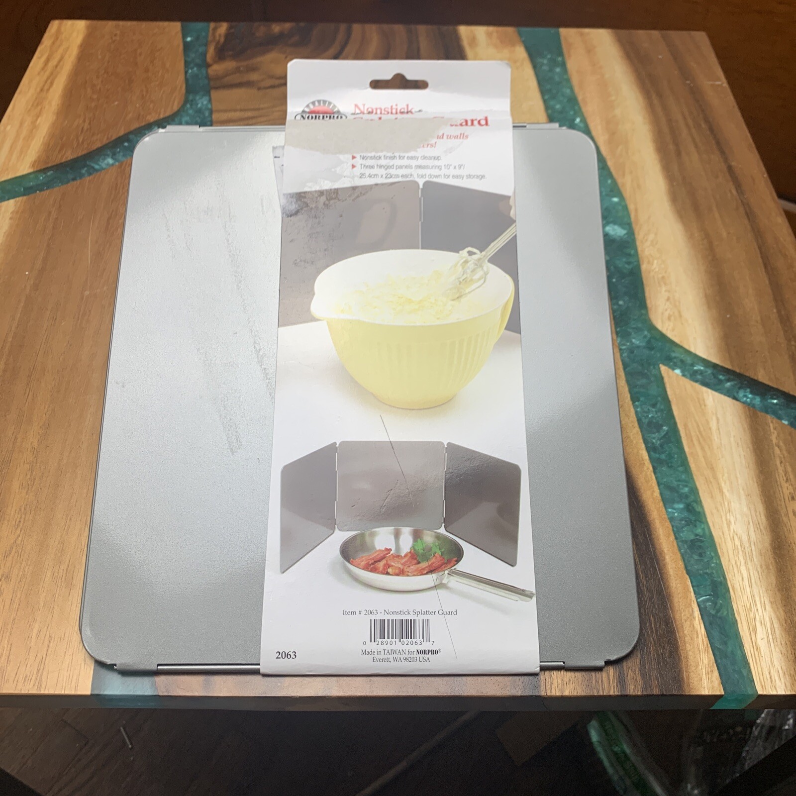 Norpro Nonstick 3 Sided Splatter Guard 10 X 9 Inches 10.9 Ounces 2063