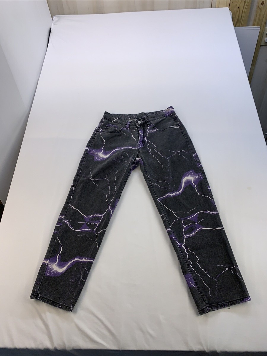Jeans Retailers Jaded London Jeans Fulmini Viola Denim Lightning