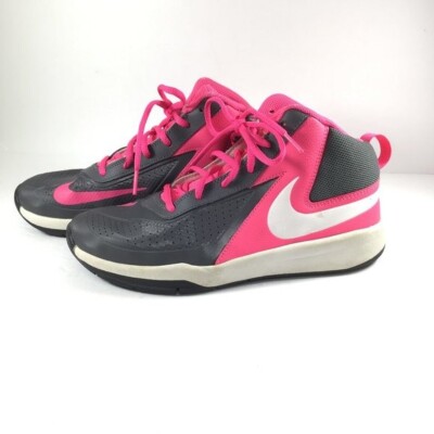 Nike Kid's Girls' Sneaker Shoes Children's Team Hustle D 7 GS Grey/Pink Size 6