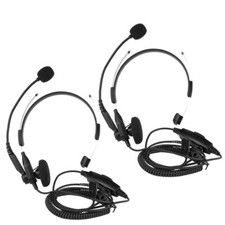 2Pack Retevis Over The Head Single Muff Headset For RT22 RT68 H777 Kenwood 2Pin