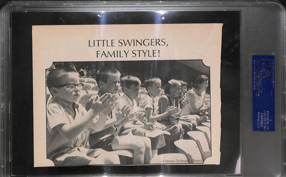 Foto autografada com certificado de autenticidade PSA/DNA programa de beisebol Padres 1971 assinado por Ollie Brown - Imagem 4 de 4