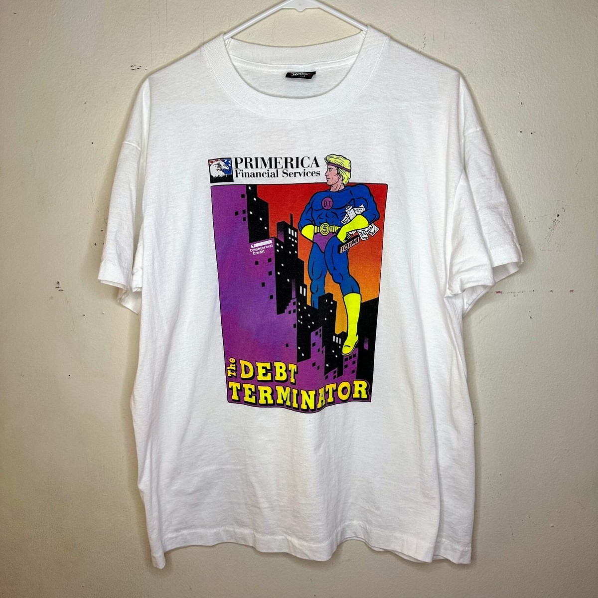 Vintage 90s The Debt Terminator Tee XL | eBay