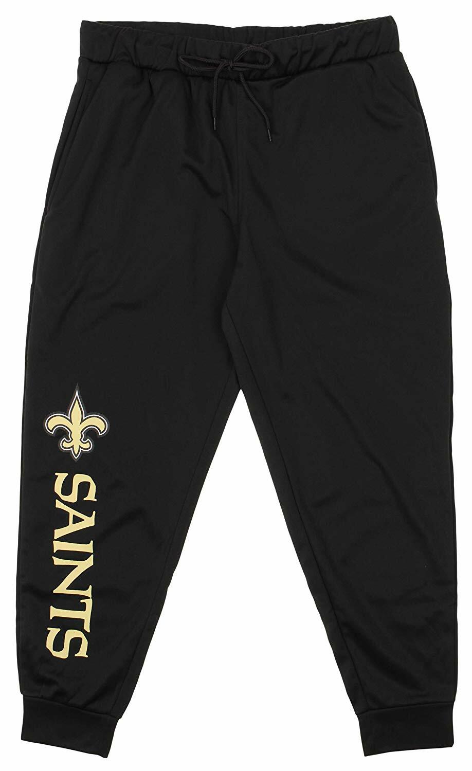 Мужские флисовые кроссовки Zubaz NFL New Orleans Saints, черный