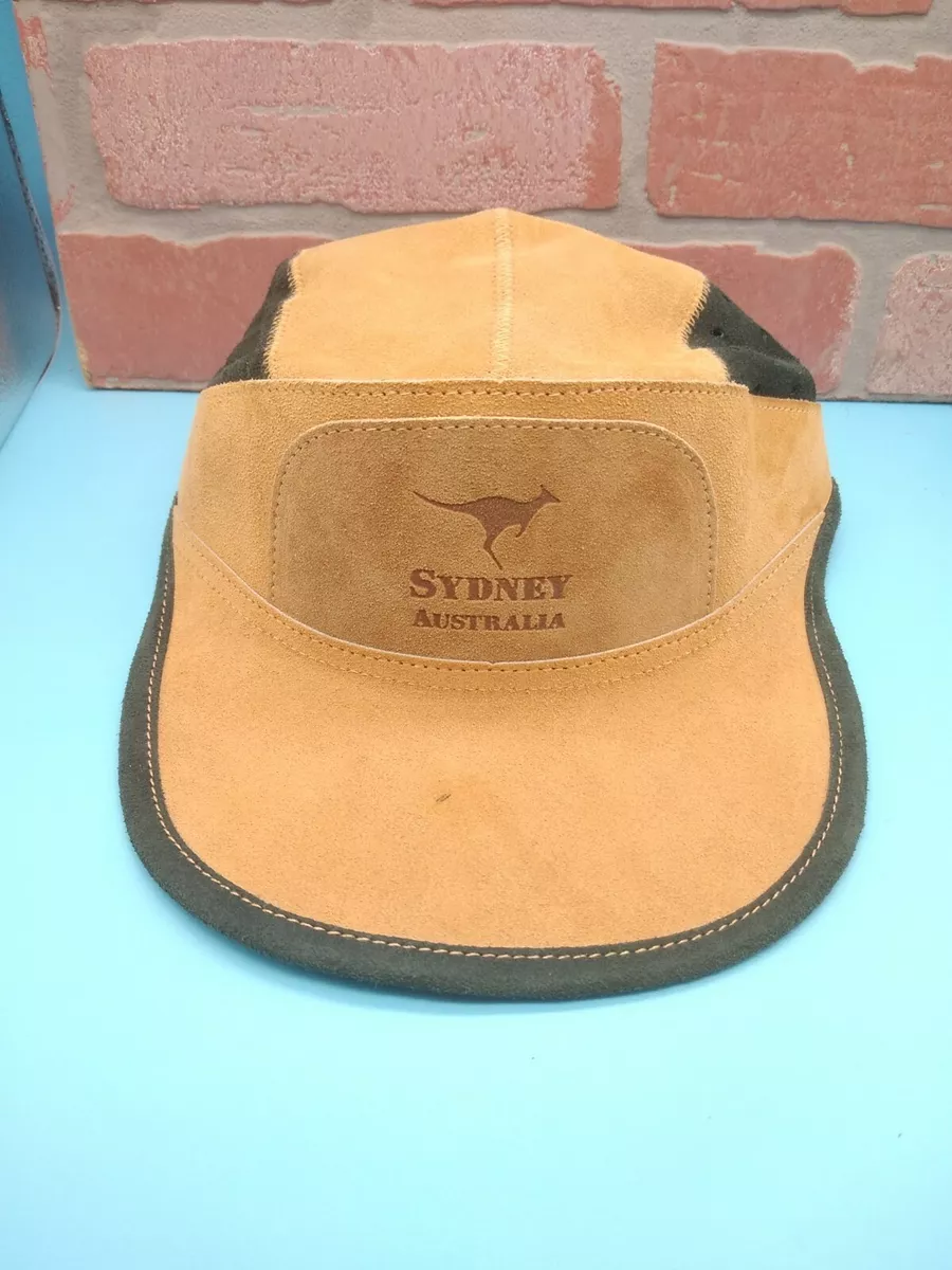 Unisex Australian Bush Hat Co Adjust. Leather Cap Size Medium Made