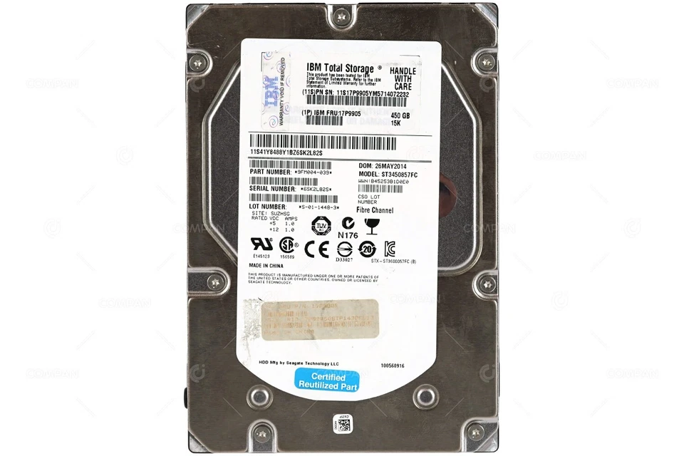 17P9905 IBM HDD 450GB 15K FATA 3.5" LFF - Image 3 of 4